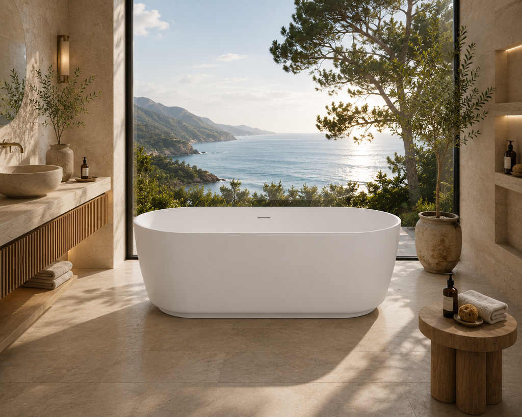 1500mm Slim Oval Tub